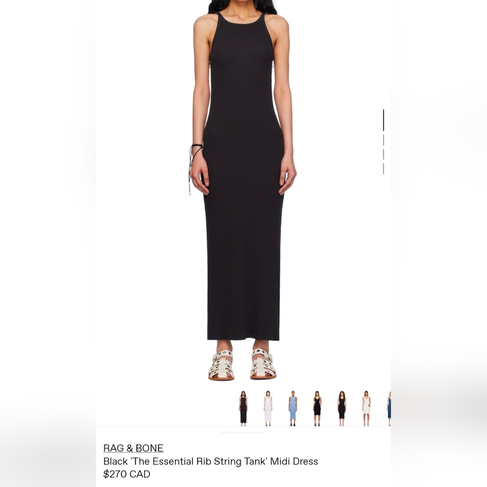 Rag & Bone Essential Ribbed Tank Dress
